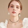 Acrylic Gold Ball Chandelier Earrings – Lightweight Fringe Drop Earrings for Women, Bird Cage Hook Design - 4 of 4