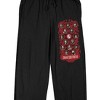 Mortal Kombat I Characters and Logo Men's Black Sleep Pants - 2 of 3
