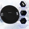 Slippery Racer Heavy-Duty Cold Resistant Downhill Pro Plastic Outdoor Winter Saucer Disc Snow Sled with Handles. - 2 of 4