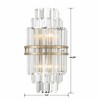 Crystorama Lighting Hayes 2 - Light Sconce in  Aged Brass - 2 of 3