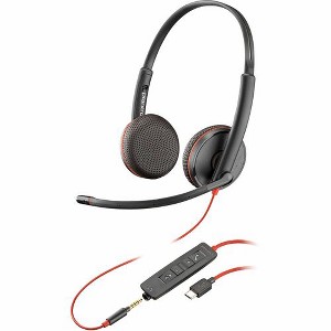 Poly Blackwire C3225 Headset - Microsoft Teams Certification - Stereo - Mini-phone (3.5mm), USB Type C - Wired - 32 Ohm - 20 Hz - 20 kHz - 1 of 2