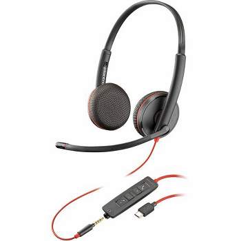 Poly Blackwire C3225 Headset - Microsoft Teams Certification - Stereo - Mini-phone (3.5mm), USB Type C - Wired - 32 Ohm - 20 Hz - 20 kHz