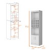 Gulches Compact Multifunctional Bar Cabinet with Integrated Wine Storage, Multiple Shelves and 2 Doors High Quality Design - 3 of 4