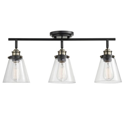 3 Light Jackson Track Lighting Kit with Accents Dark Bronze - Globe Electric