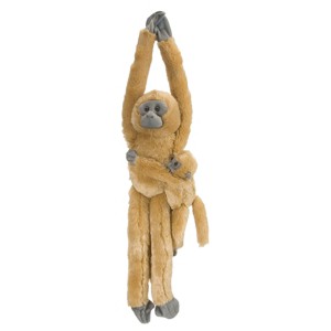 Wild Republic Hanging Monkey With Baby Common Langur Stuffed Animal, 20 Inches - 1 of 1