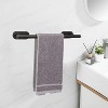 Attop Black Adhesive Towel Rack ¨C No-Drill Hand Towel Holder for Bathroom & Kitchen - 4 of 4