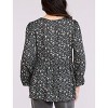 Women's Long Sleeve Empire Waist Keyhole Woven Blouse | Motherhood Maternity - 2 of 4