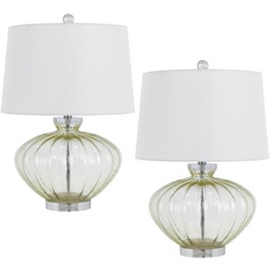 Cal Lighting 150W 3 way Delta glass table lamp Sold in pairs - 1 of 4