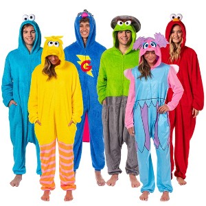 Sesame Street Union Suit Character Hooded Costume Kigurumi Pajama - 1 of 4