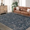 Coolmee Washable Area Rug Antique Distressed Rugs for Living Room Vintage Non Slip Modern Bedroom Carpet Stain Resistant Rug - 3 of 4