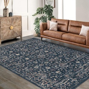 Washable Area Rugs for Living Room Bedroom Area Rug Boho Vintage Rugs Slip Low Pile Soft Lightweight Carpet Indoor - 1 of 4