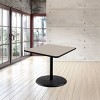 Hampden Furnishings 30" Bennet Collection Square Dining Table Black/Gray Nebula - 3 of 4