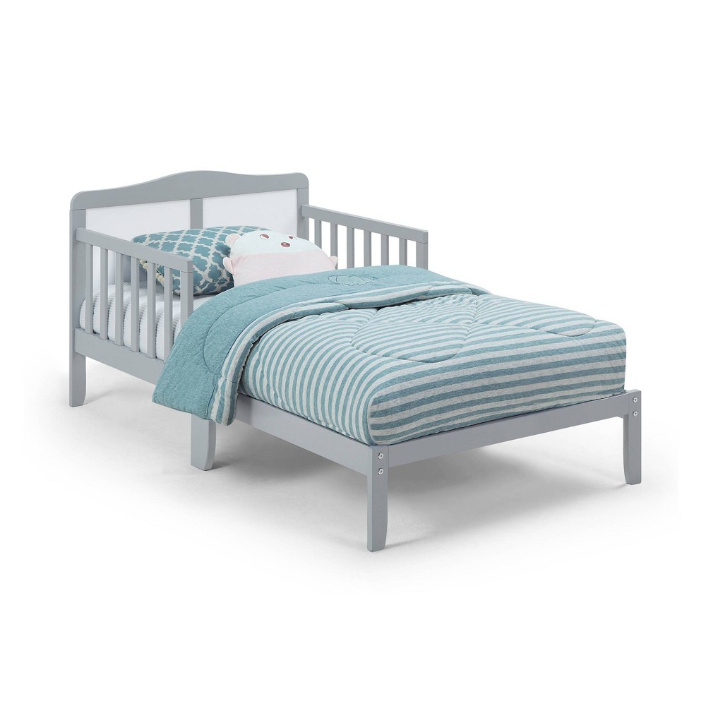 Olive & Opie Birdie Toddler Bed - Light Gray/White