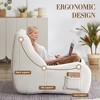 PAGED Comfy Accent Chair Modern Bean Bag Chair with Armrests and High-density Foam Filling, Chenille Reading Chair for Living Room, Bedroom - 4 of 4