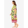 Only Necessities Women's Plus Size Short Print Shirred Lounger - 4 of 4