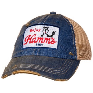 Adult Hamm's Bear Vintage Mesh Trucker Snapback Hat - 1 of 4