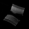 Unique Bargains Women's Plastic 15 Teeth DIY Jewelry Material Accessories Hair Combs Clear 4 Pcs - 2 of 4