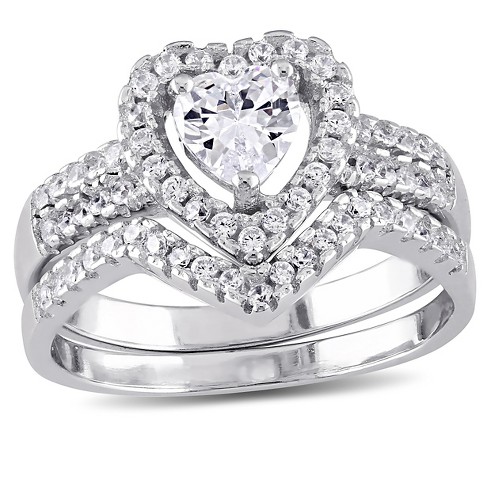 Cubic Zirconia Engagement Ring - Silver : Target