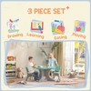 VYNXARIA Kids Table and Chairs Set, 3 Piece Toddler Table and Chair Set for 3-6 Years Old, Light Blue - 3 of 4