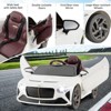 Infans 12V Licensed Bentley Bacalar Kids Electric Ride on Car w/Remote Control White - 4 of 4