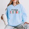 Simply Sage Market Women's Lightweight Garment Dyed Graphic Sweatshirt All Is Bright Christmas Lights - 2 of 4