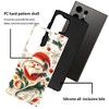 BONGEEK Case Compatible with Samsung Galaxy S24 Ultra,Scratch Resistant Hybrid 2-Layer Hard Shell Bright Phone Case,Christmas Santa Green Leaves Cute - 2 of 4