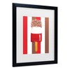 Trademark Fine Art - Alice Straker  Fab Stripes Matted Framed Art - 3 of 4