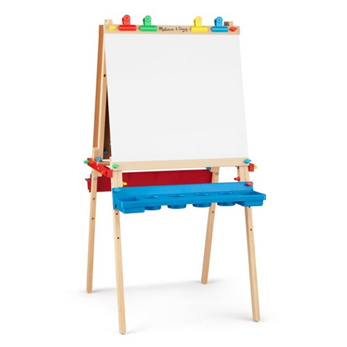 Melissa & Doug Double-Sided Wooden Tabletop Art Easel and Art Supplies