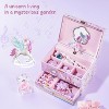 Children's Jewelry Box, Kids Jewelry Organizer with Unicorn for Little Girls, Jewelry Case Gift - 3 of 4