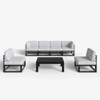 LayinSun 7-Piece Large Outdoor Modular L-Shaped Sectional Set with Coffee Table - 2 of 4