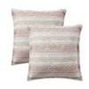 2pk 24"x24" Oversized Home Akira Cotton Tie Dyed Square Throw Pillow Blush - VCNY: Microfiber, Indoor Use, Hidden Zipper - 2 of 4