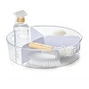 LunaLulinlk Clear Lazy Susan Turntable with Removable Dividers - 2 of 4