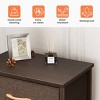 Pellebant Vertical Dresser for Bedroom 6 drawer Storage Tower Steel Frame Wood Top Easy Pull Non-woven Fabrics Drawer - 3 of 4
