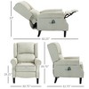 Aghana Digitals Beige Linen-Feel Massage Recliner with 2 Vibration Points, Lumbar Heat, 5 Modes, - 2 of 4