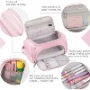 Fmeida Big Capacity Pencil Case High Large Storage Pouch Marker Pen Case Travel Simple Stationery Bag School College Office Organizer - 2 of 4