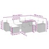 vidaXL Garden Sofa Set Beige PE rattan 8 Piece Set Adjustable Armrests - 4 of 4