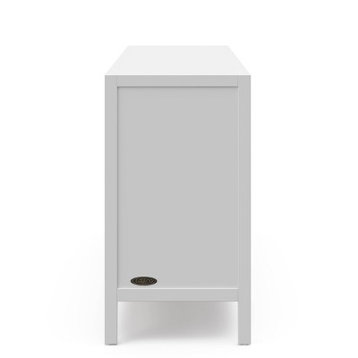 White GREENGUARD Certified 6-Drawer Double Nursery Dresser
