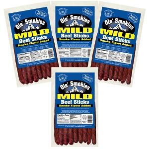 Buffalo Bills 7oz Mild Ole Smokies (Beef Sticks) - Four 7oz Packs - 1 of 4