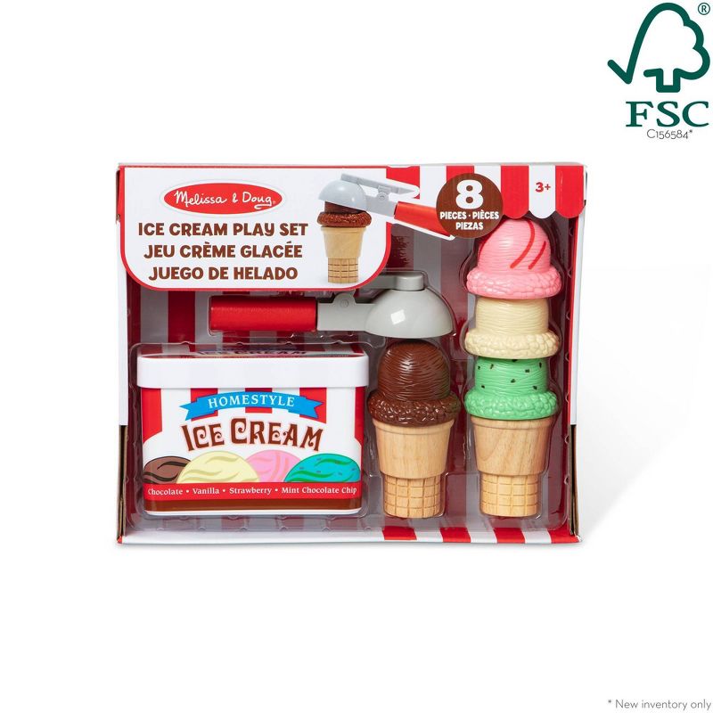 Melissa &#38; Doug Scoop and Stack Ice Cream Cone Magnetic Pretend Play Set, 4 of 17