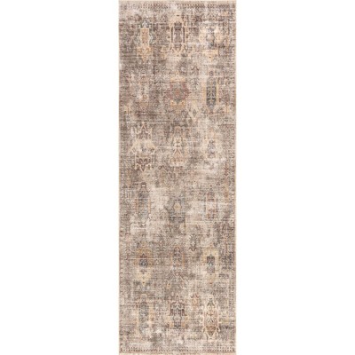 Nuloom Philomena Medallion Spill Proof Treated Pet Friendly Premium Machine Washable Area Rug