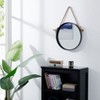Danya B 18in Black Iron Framed Round Accent Mirror with Hanging Rope - 2 of 4