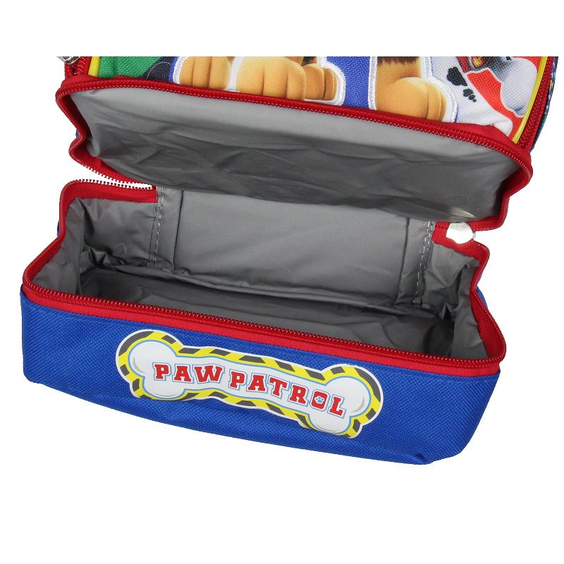 Paw Patrol Lunch Box Insulated Dual Compartment Kids Lunch Bag Tote Multicoloured, 6 of 8