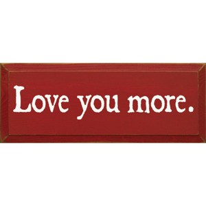 Slickblue Love You More Wooden Sign – Rustic Couple’s Wall Decor for Home, Wedding or Anniversary – 7x18, Color Options - 1 of 3