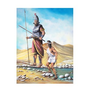 Trademark Fine Art -Geno Peoples 'David Goliath' Canvas Art - 1 of 4