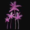 Junior's Lost Gods Pink Palm Trees Racerback Tank Top - image 2 of 4