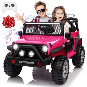 JOYRACER 24V 2-Seater Ride-On Toys Truck for Kids, 4×200W Motors, Electric Toys Car w/ 4 Wheels Spring Suspension, 3 Speeds, LED, Bluetooth Music - 1 of 4