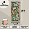 The Gifted Stationery 3-Pack William Morris Long Top Spiral Lined Notepads Notebooks, 200 Pages, 8.4 x 3.75 in - 4 of 4