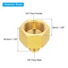 Unique Bargains Brass Air Gas Line SAE 45 Degree Flare Connectors Gold - 2 of 4