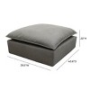 TOV Furniture Cali Performance Fabric Ottoman - 4 of 4
