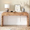 Modern Console Table with 2 Drawers, Multifunctional Wood Veneer Entryway Table for Hallway, Living Room & Foyer-The Pop Home - 2 of 4